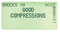 AED Plus good compressions screen